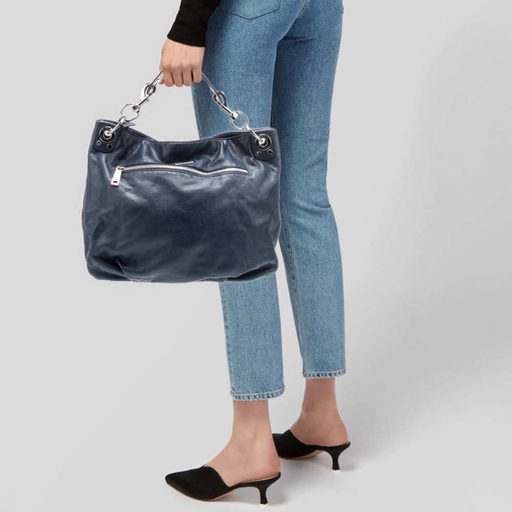 Rebecca Minkoff Navy Blue Leather Hobo Bag